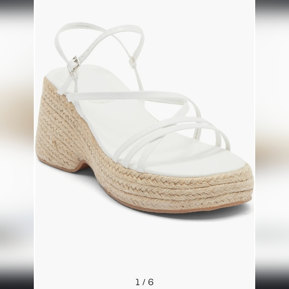Topshop Shoes - Topshop White Espadrille Wedges